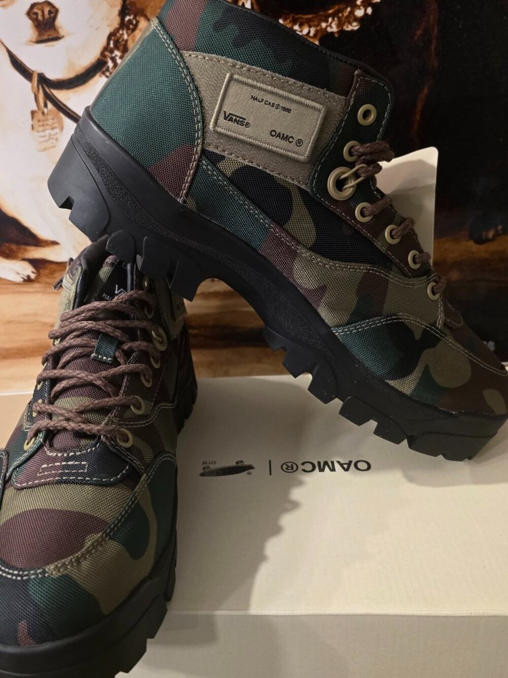 Vans Half Cab OTW x OAMC SP Boot Woodland Camo VN000EFUWVD1 Mens 10 US NEW